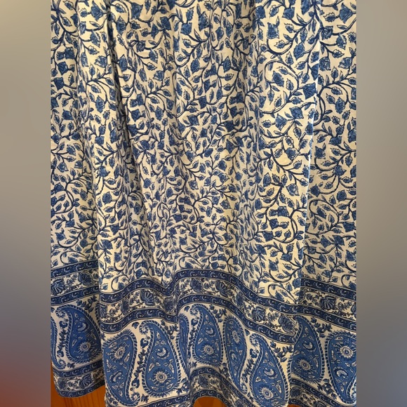J Crew Blue Patterned Midi Dress (NWT) - Picture 5 of 7